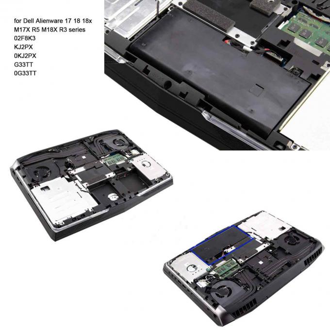 Remplacement 14.8V 4400mAh de batterie de 2F8K3 Dell Alienware 17 garantie de 1 an